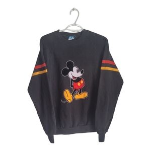 Vintage 80's 90's Black Mickey Mouse Sweater Disney XL